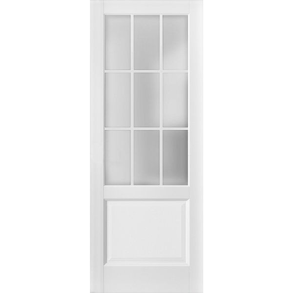 Sartodoors Slab Interior Door, 36" x 80", White FELICIA3309S-BEM-36